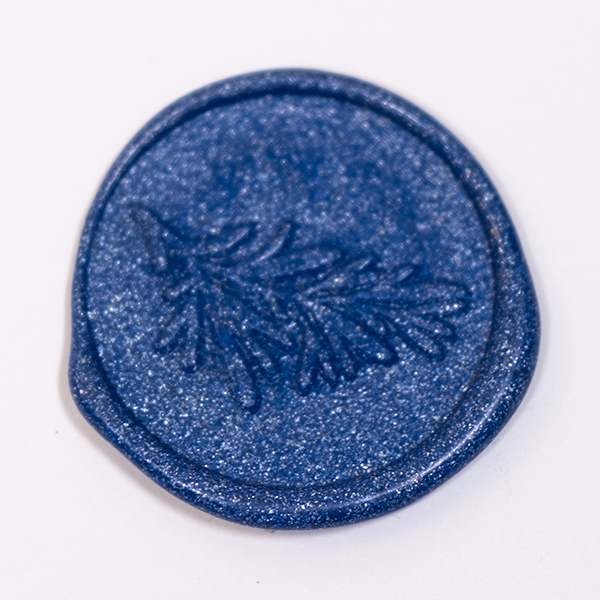 Sigillo Ceralacca Blu metallizzato