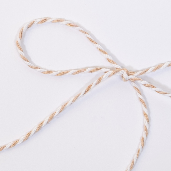 Cordino Bicolore Bianco/Beige